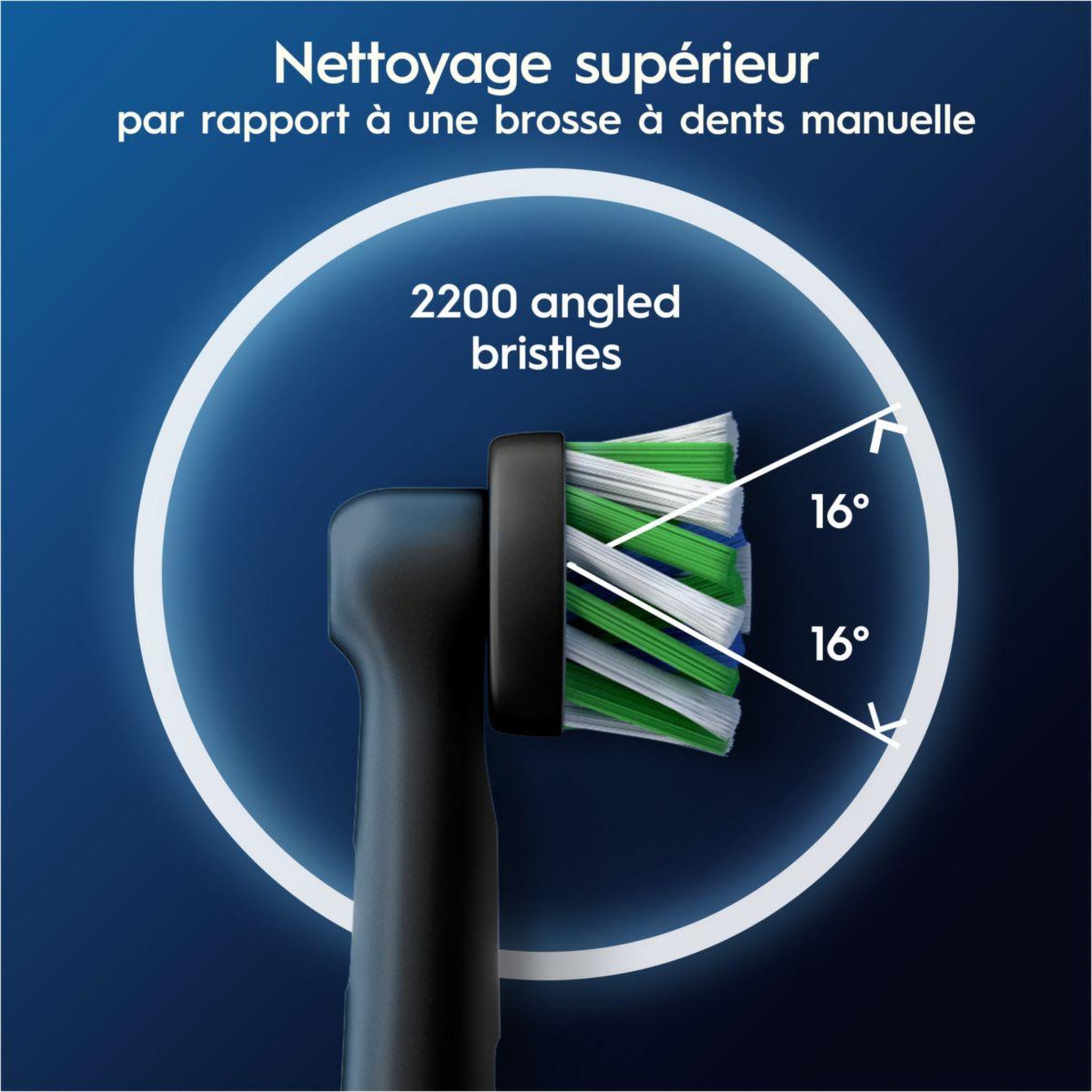 Voir la diapositive 4 : ORAL B Brossette dentaire Cross Action Black x8 X-filaments