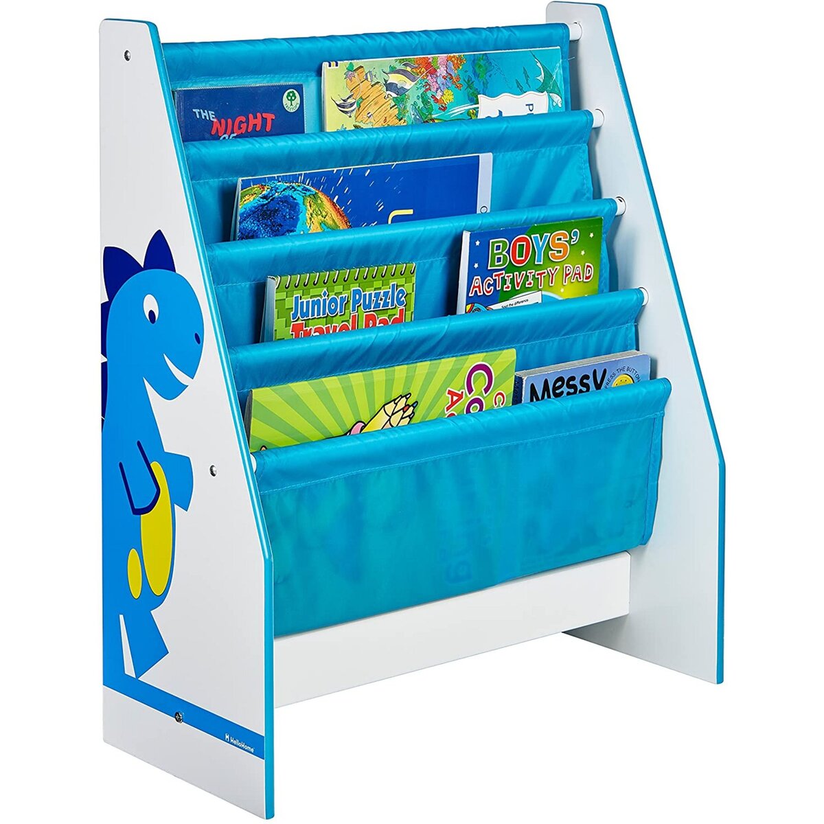 MOOSE TOYS Dinosaures - Bibliothèque à pochettes pour enfantss Rangement de livres pour chambre d'enfant 