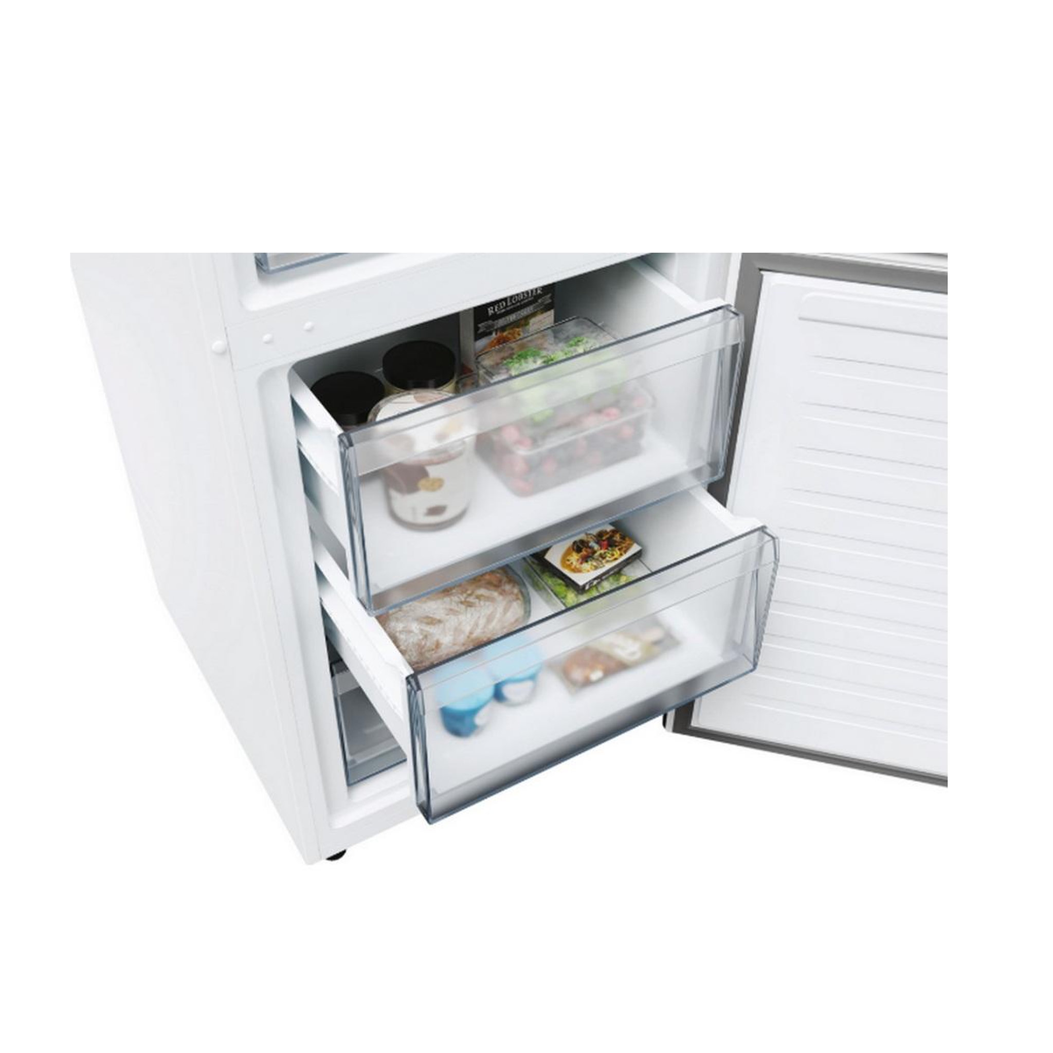 Voir la diapositive 4 : Candy Réfrigérateur combiné 60cm 355l no frost - cncq2t618ew