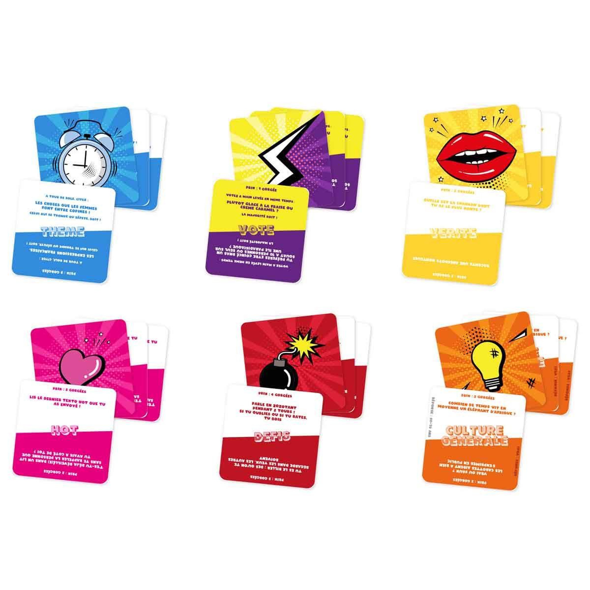 Voir la diapositive 3 : MISTER GADGET Jeu à boire  cap ou pas cap  10cm multicolore