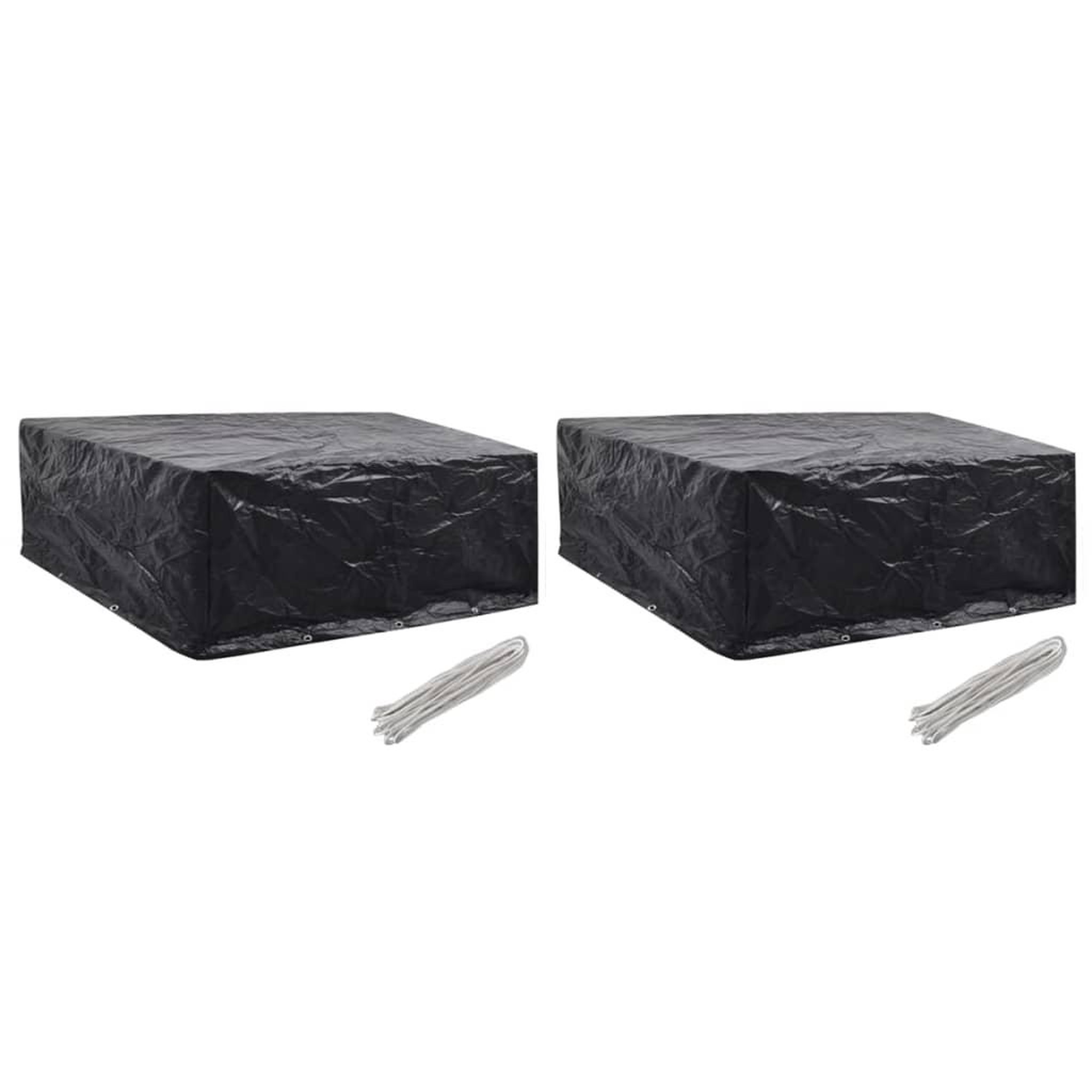 Voir la diapositive 1 : VIDAXL Housses de salon de jardin 2 pcs 10 œillets 260x260x90 cm