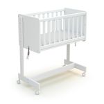 AT4 Berceau cododo évolutif CONFORT en bois. Coloris disponibles : Bicolore, Blanc, Gris
