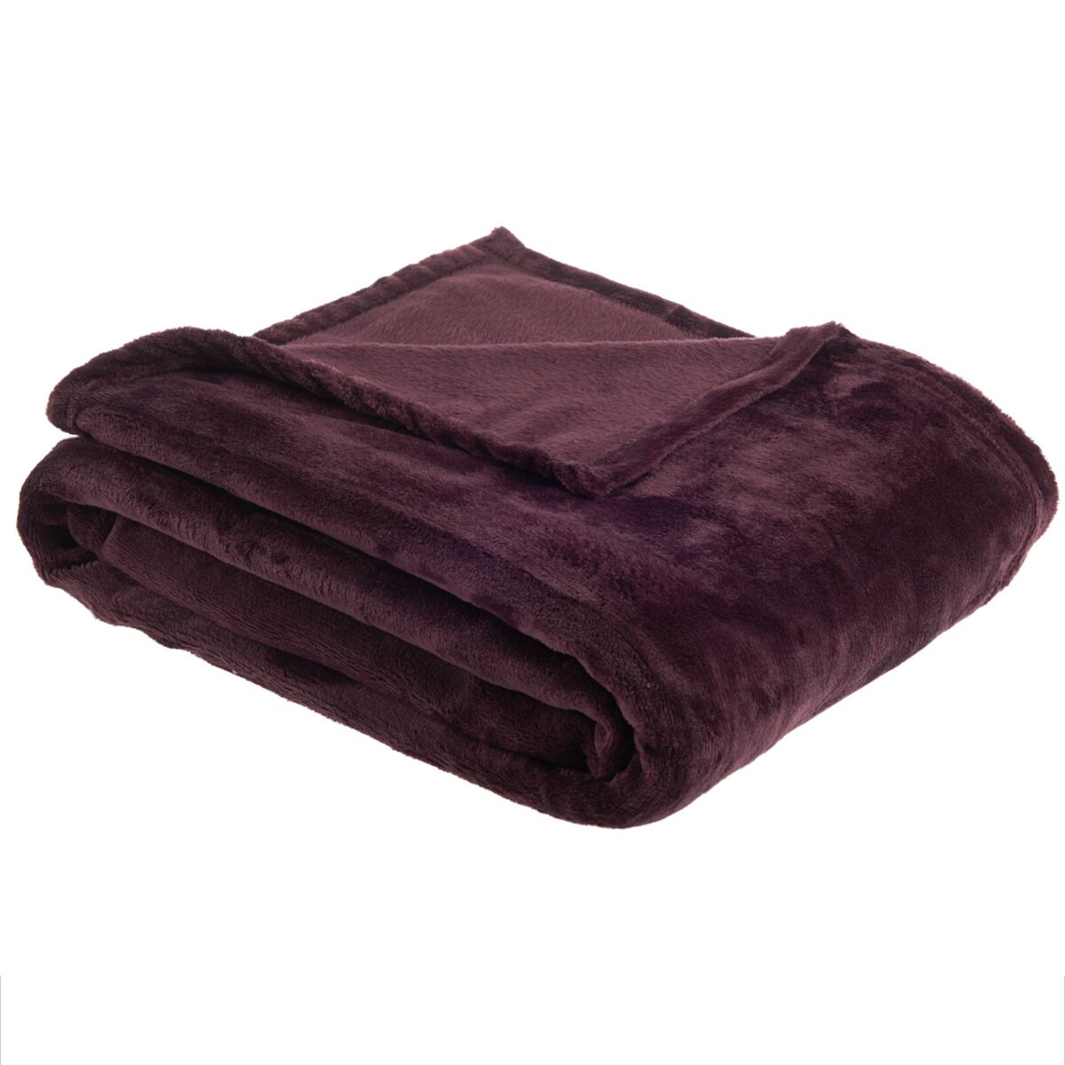 ACTUEL Plaid maxi, jeté de canapé, couvre-lit en polaire polyester  très doux et moelleux COLORAMA