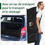 Voir la diapositive 6 : HOMCOM Lot de 2 buts de foot portables avec sac de transport et piquets d'ancrage blanc noir