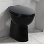 Voir la diapositive 1 : VIDAXL Toilette haute sans bord fermeture douce 7 cm Ceramique Noir