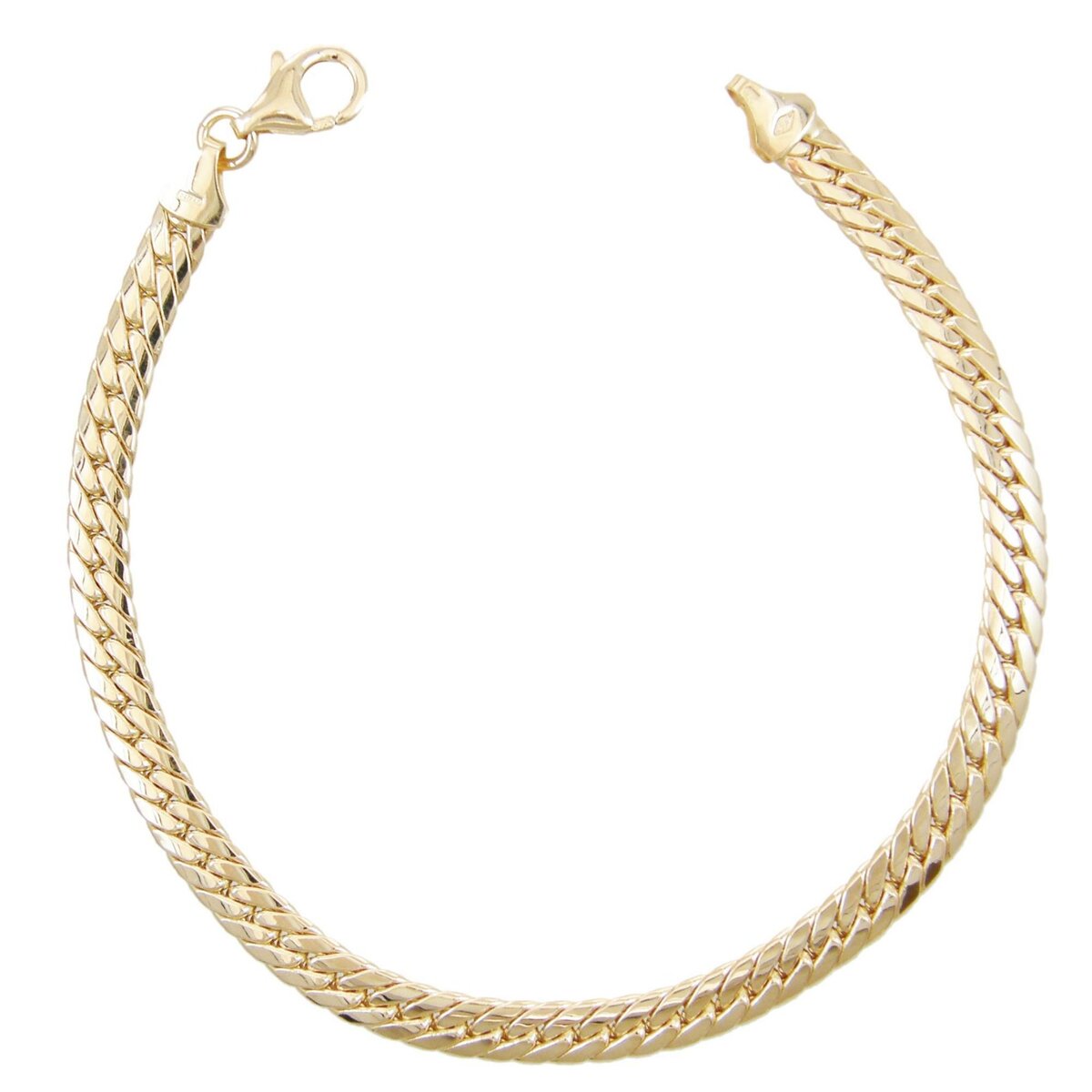 L'ATELIER D'AZUR Bracelet Or Jaune Maille Anglaise - Femme