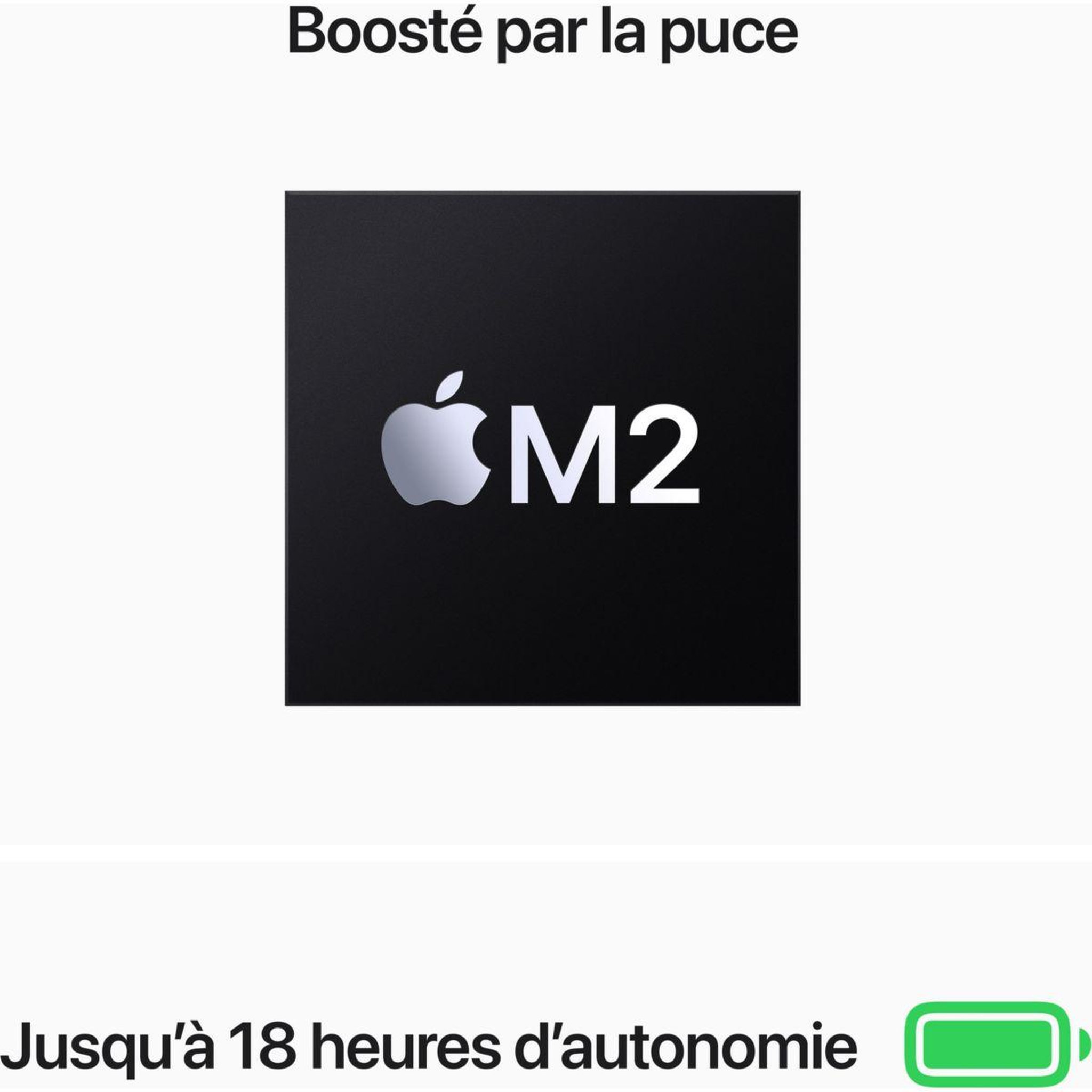 Voir la diapositive 4 : APPLE Ordinateur Apple Air 13' M2 8Go RAM 512Go SSD Lumière S