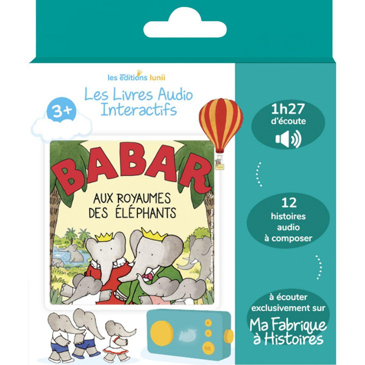 Lunii Livre interactif Babar au Royaume des éléphants