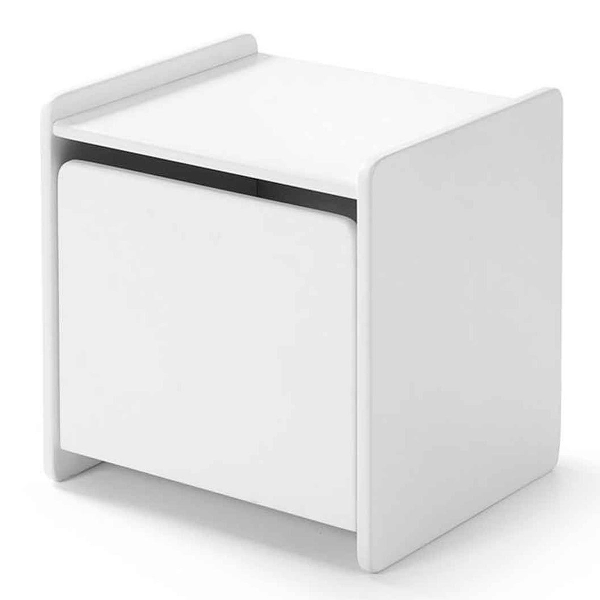 Paris Prix Table de Chevet Enfant  Kiddy  40cm Blanc