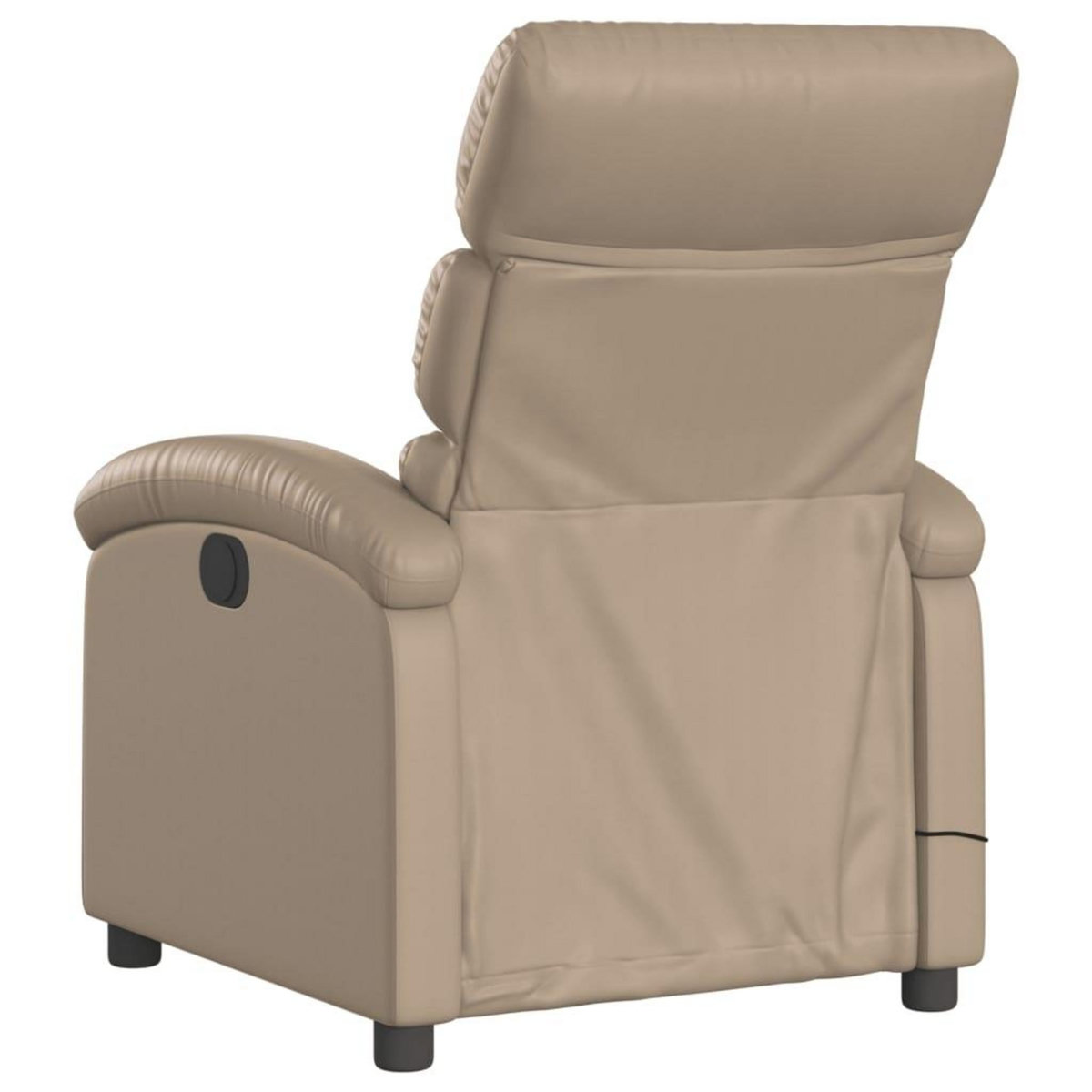 VIDAXL Fauteuil de massage inclinable electrique cappuccino similicuir