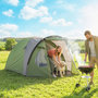 Voir la diapositive 6 : OUTSUNNY Tente de camping 2-4 personnes - tente dôme familiale imperméable - sac de transport inclus vert