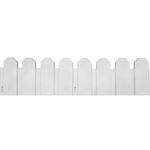Nortene 4 bordures flexibles en plastique - Blanc - 20x80cm