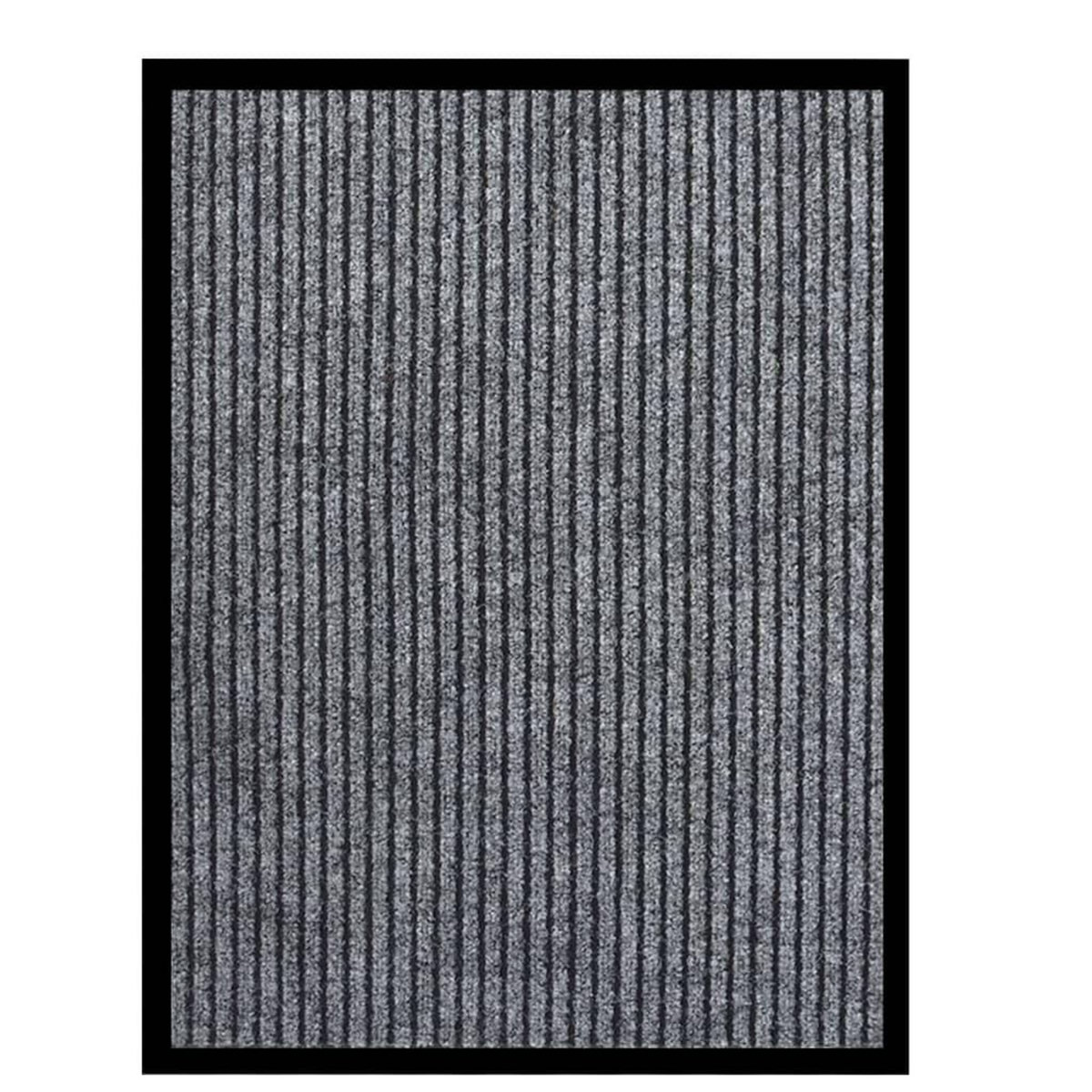 VIDAXL Paillasson raye Gris 60x80 cm