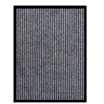 VIDAXL Paillasson raye Gris 60x80 cm