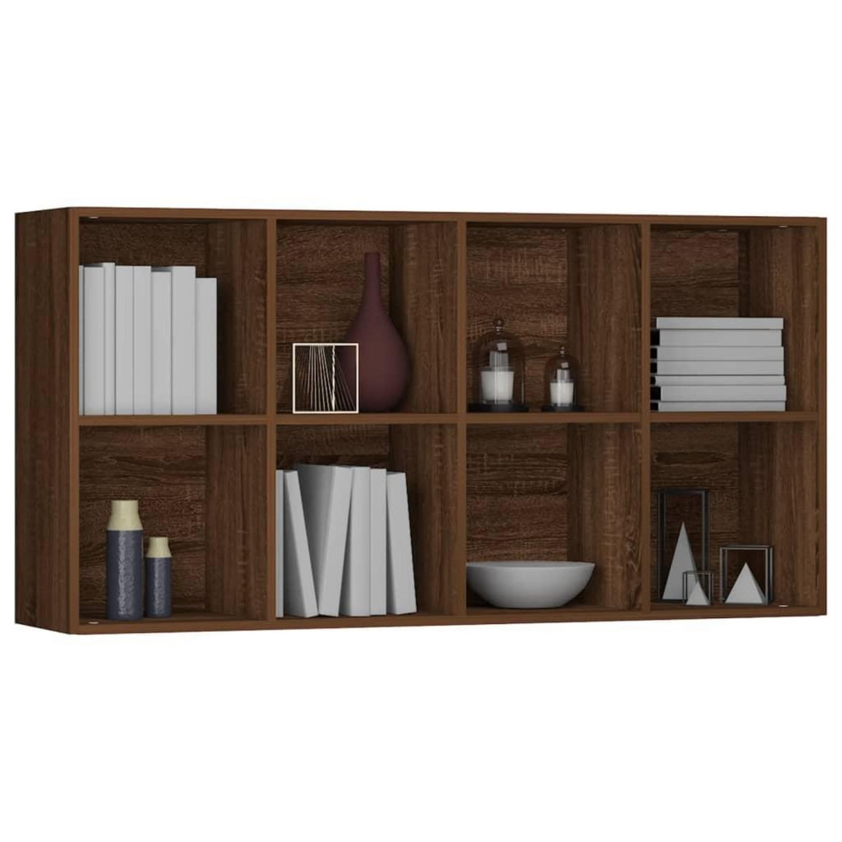 VIDAXL Bibliotheque/Buffet Chene marron 66x30x130 cm Bois d'ingenierie