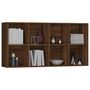 Voir la diapositive 4 : VIDAXL Bibliotheque/Buffet Chene marron 66x30x130 cm Bois d'ingenierie