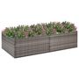 Voir la diapositive 1 : VIDAXL Jardiniere Gris 157x80x40 cm Resine tressee