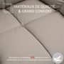 Voir la diapositive 6 : HOMCOM Fauteuil luxe de relaxation et massage inclinaison dossier repose-pied réglable revêtement synthétique gris