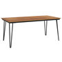 Voir la diapositive 2 : VIDAXL Table de jardin avec pieds epingle a cheveux 180x90x75 acacia