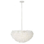 Paris Prix Lampe Suspension Déco  Imitation Plume  60cm Blanc