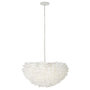 Voir la diapositive 1 : Paris Prix Lampe Suspension Déco  Imitation Plume  60cm Blanc