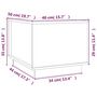 Voir la diapositive 6 : VIDAXL Table basse Marron miel 40x50x35 cm Bois massif de pin