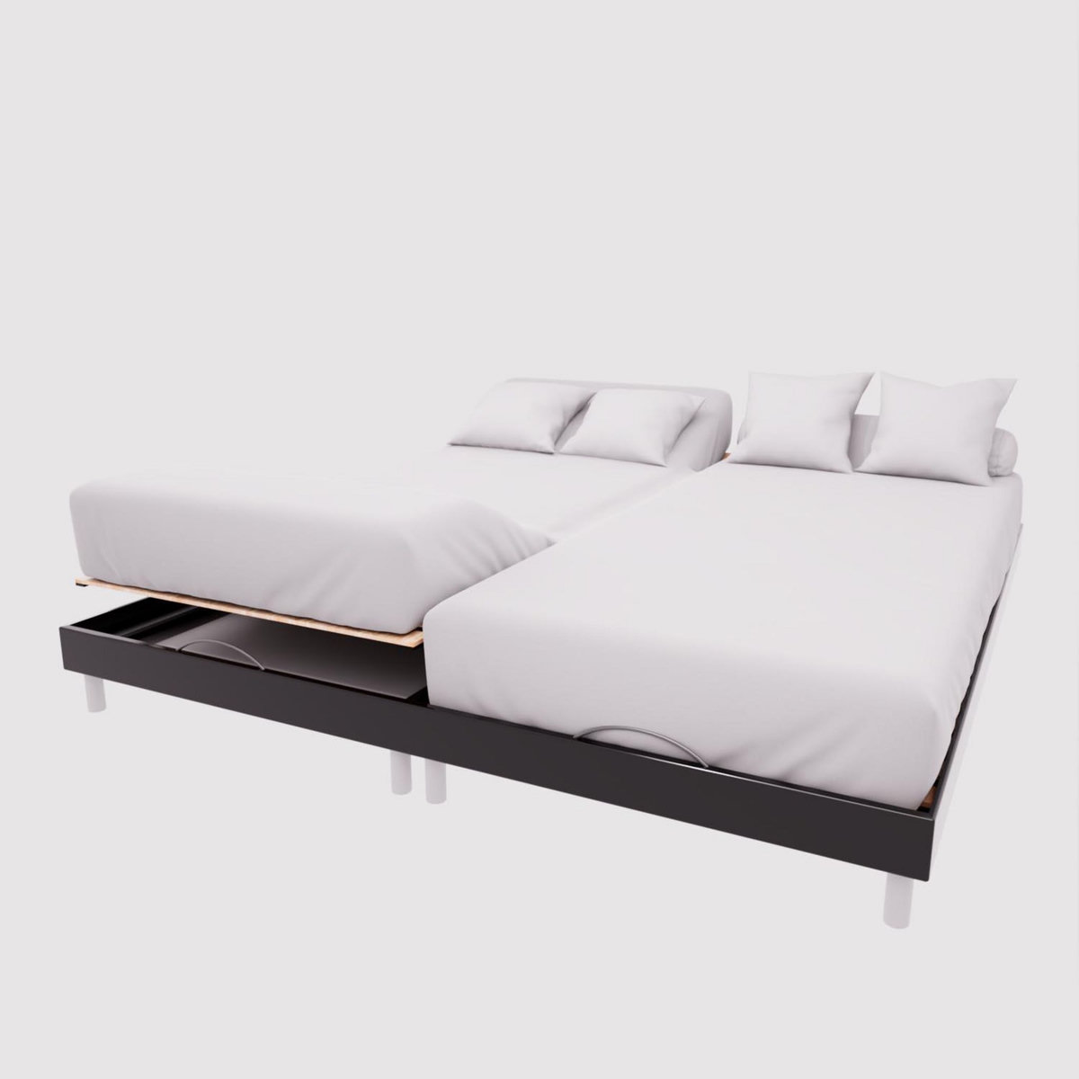 SOLEIL D'OCRE Drap housse en coton 57 fils UNI, par Soleil d'ocre