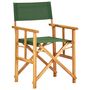 Voir la diapositive 2 : VIDAXL Chaises de metteur en scene lot de 2 bois massif d'acacia vert