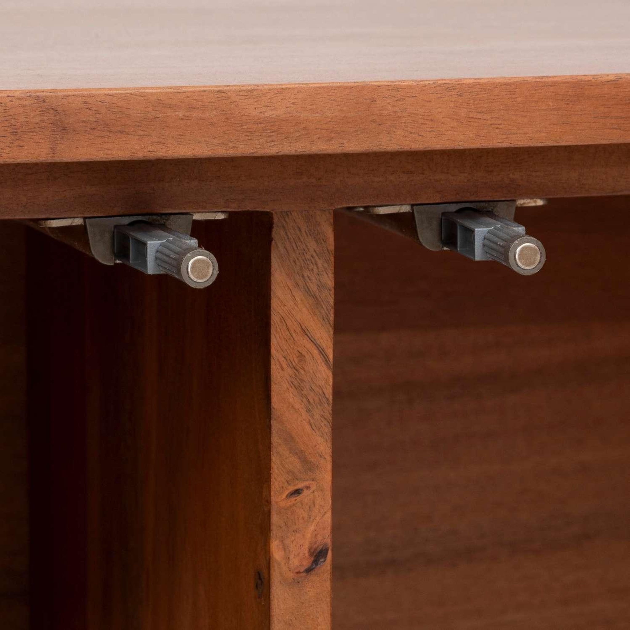 Voir la diapositive 6 : ATMOSPHERA Bibliothèque 2 portes en bois APALA - Marron