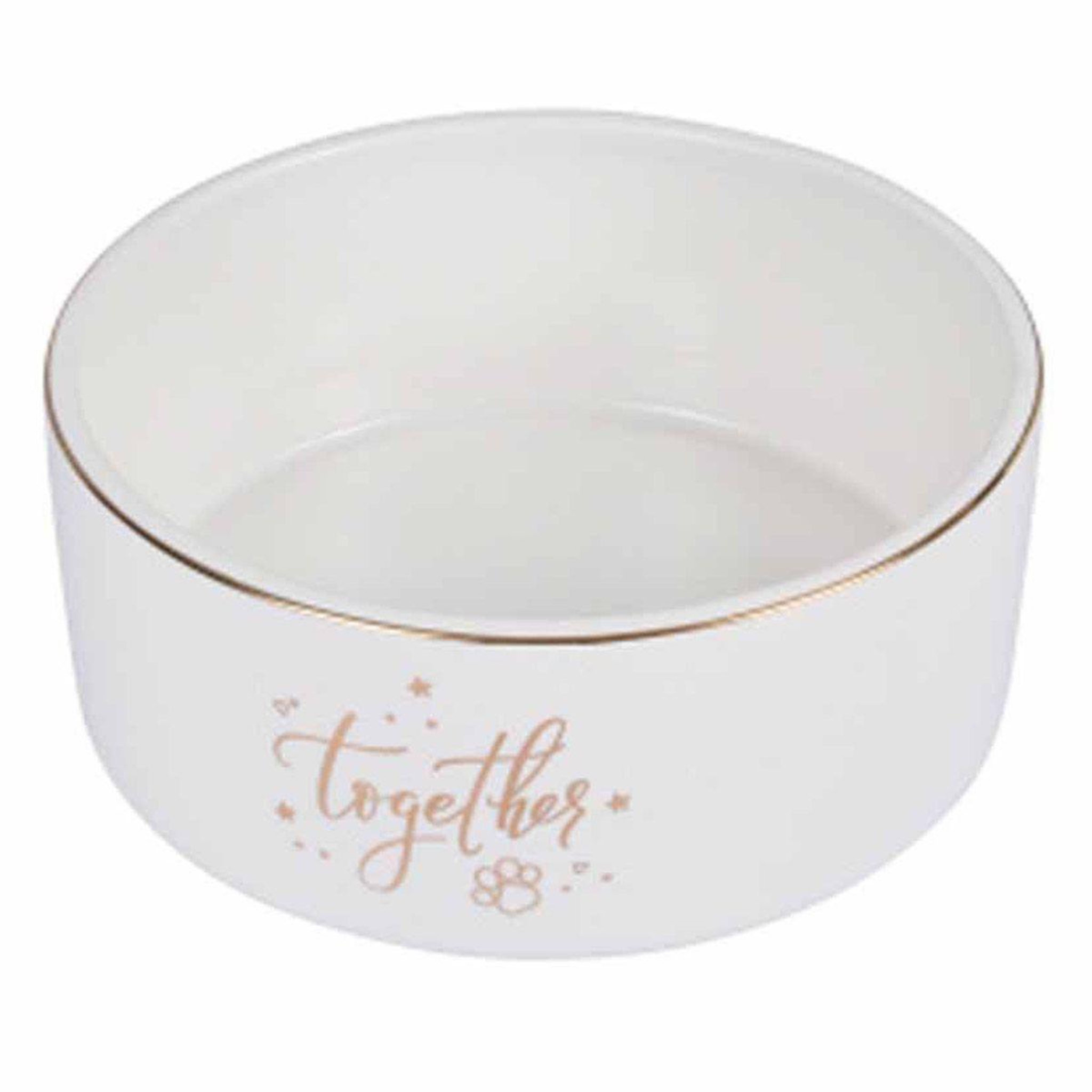 HOMEA Gamelle pour chien & chat  together  16cm blanc