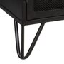 ATMOSPHERA Table de chevet design industriel Bay - L. 41 x H. 55 cm - Noir