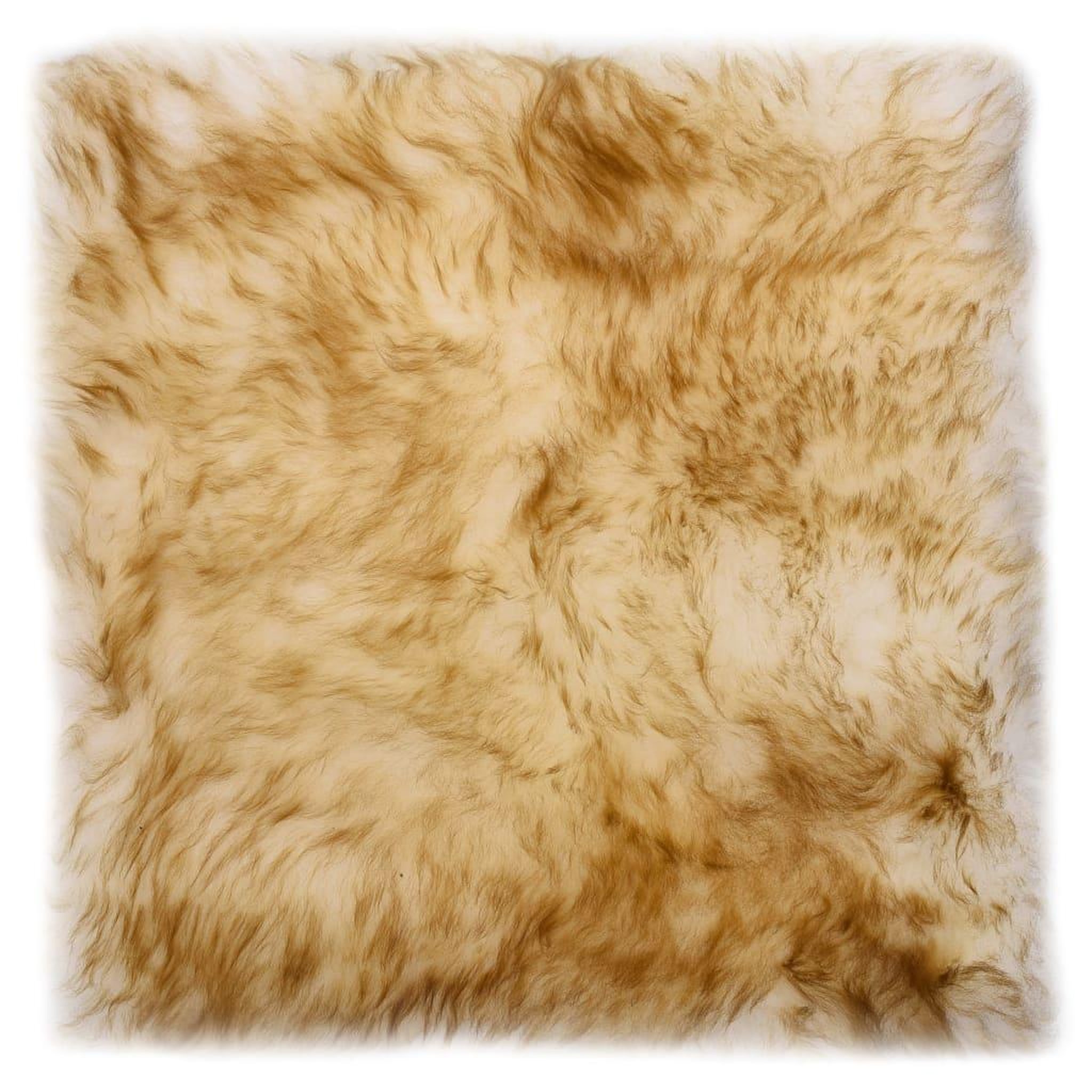 Voir la diapositive 2 : VIDAXL Coussins de chaise lot de 2 Melange de marron Mouton veritable