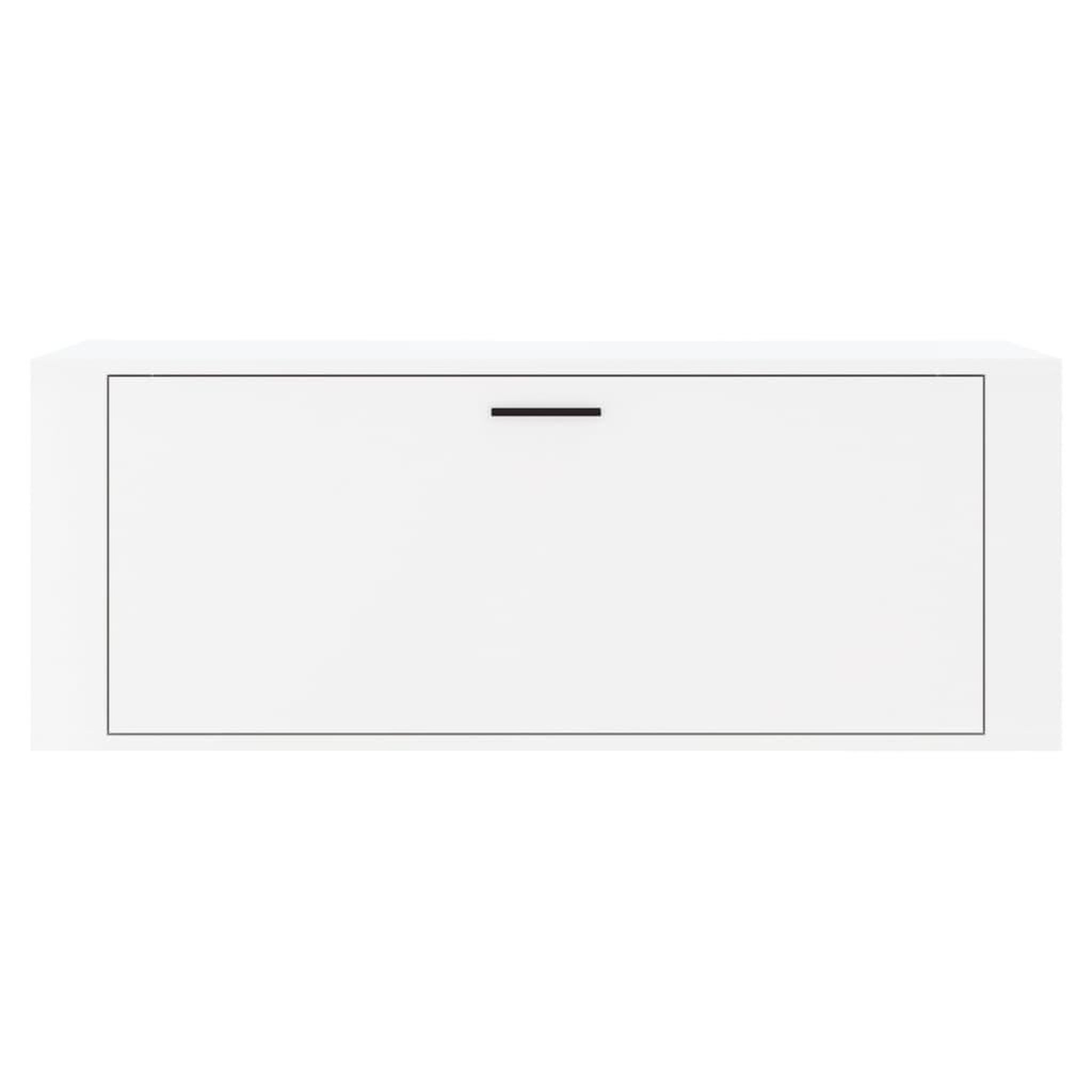 Voir la diapositive 5 : VIDAXL Armoire a chaussure murale Blanc brillant 100x35x38 cm