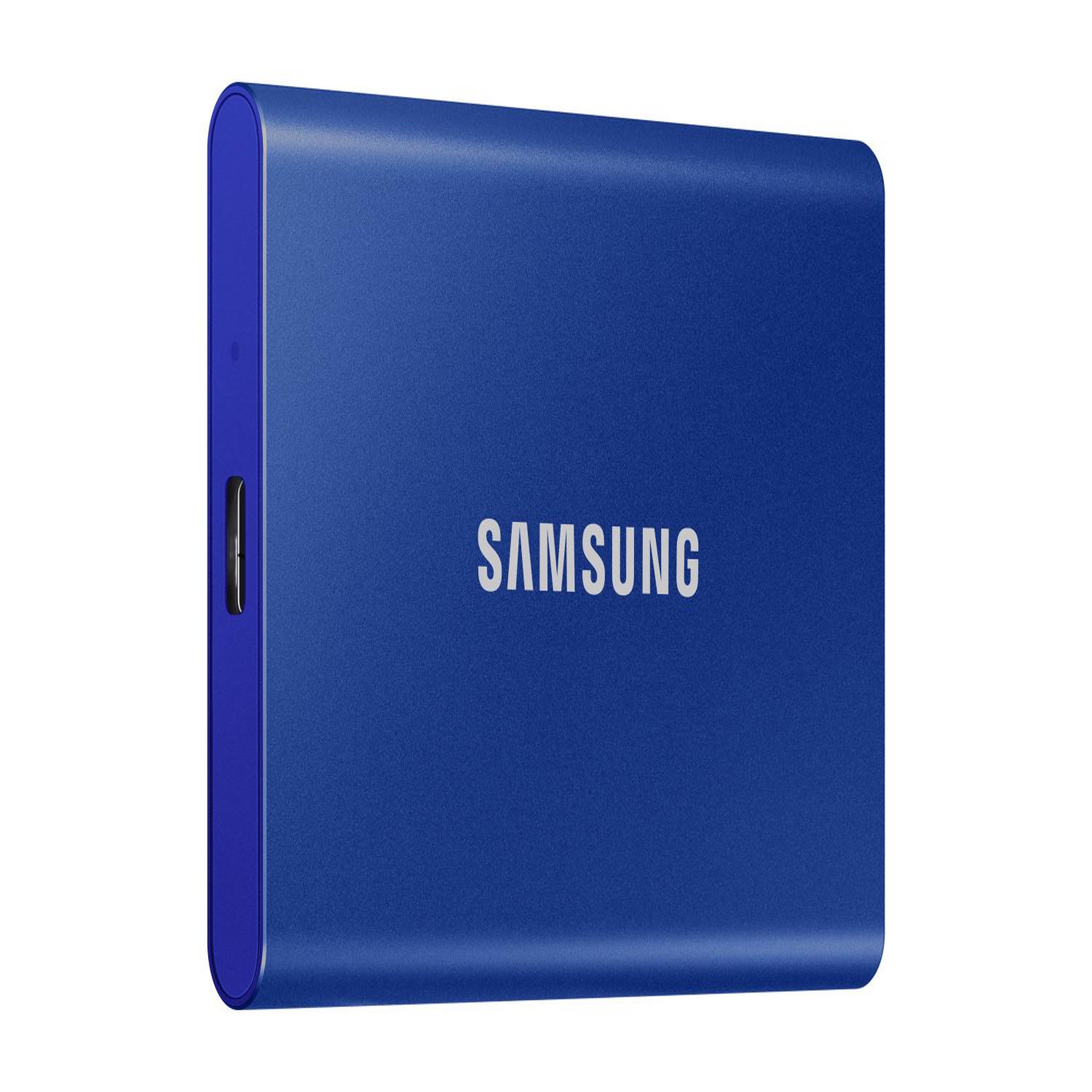 Voir la diapositive 3 : Samsung Disque SSD Externe Portable 2 To Samsung T7 USB 3.1 gen 2 Bleu