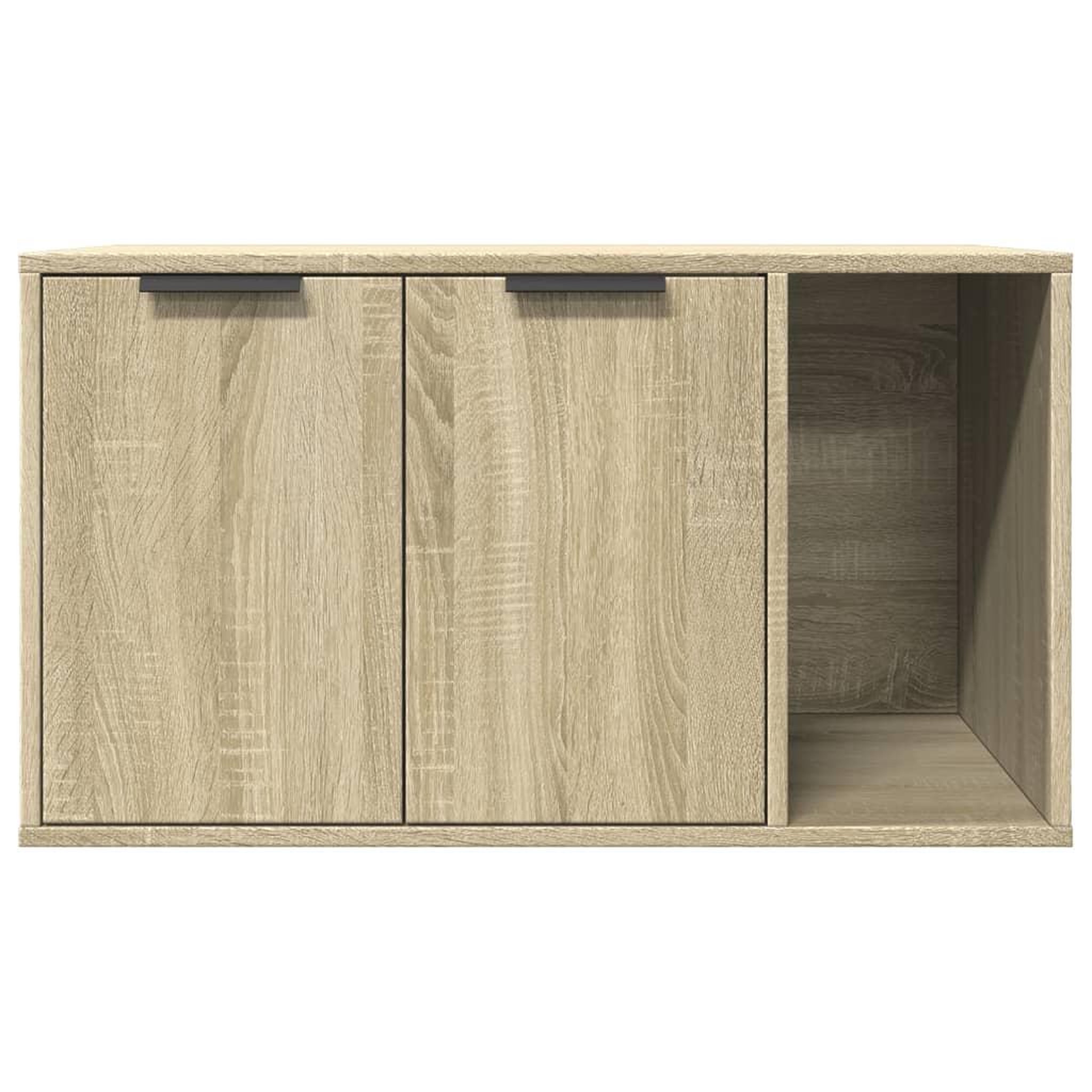 Voir la diapositive 5 : VIDAXL Meuble de bac a litiere pour chat chene sonoma bois ingenierie