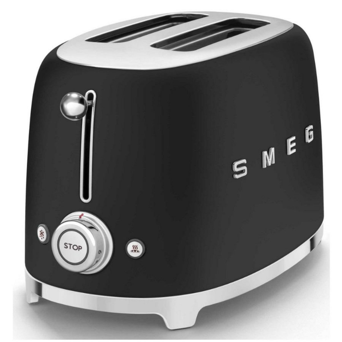 SMEG Grille-pain TSF01BLMEU Noir mat