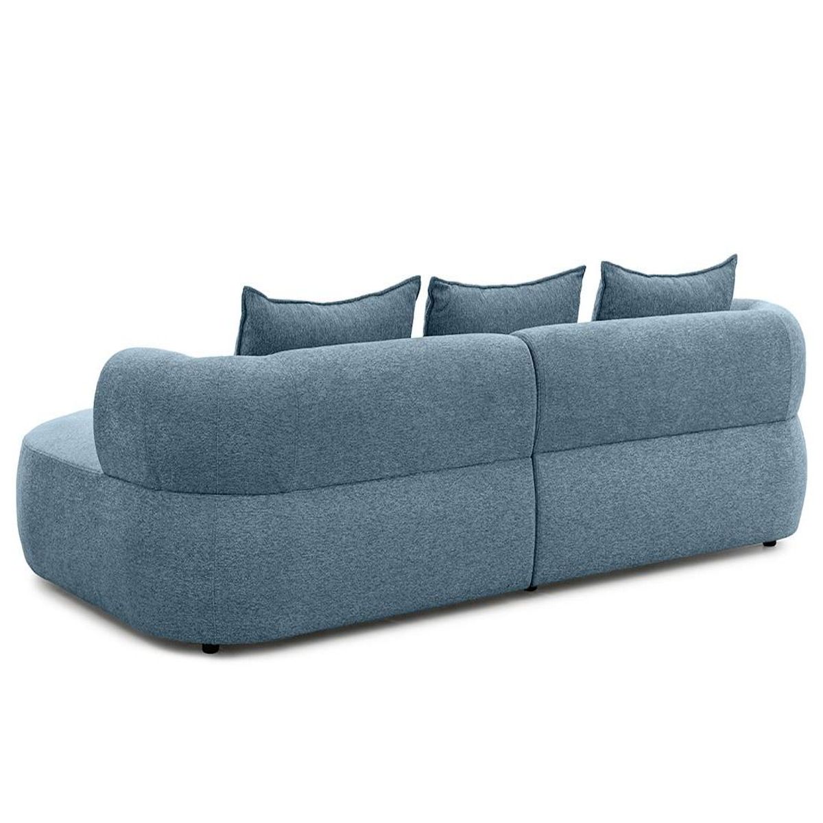 LISA DESIGN Angela - canapé d'angle droit 4 places en velours texturé