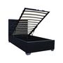 Voir la diapositive 4 : Habitat et Jardin Lit simple avec coffre  Tino  - 90 × 190 cm - Noir