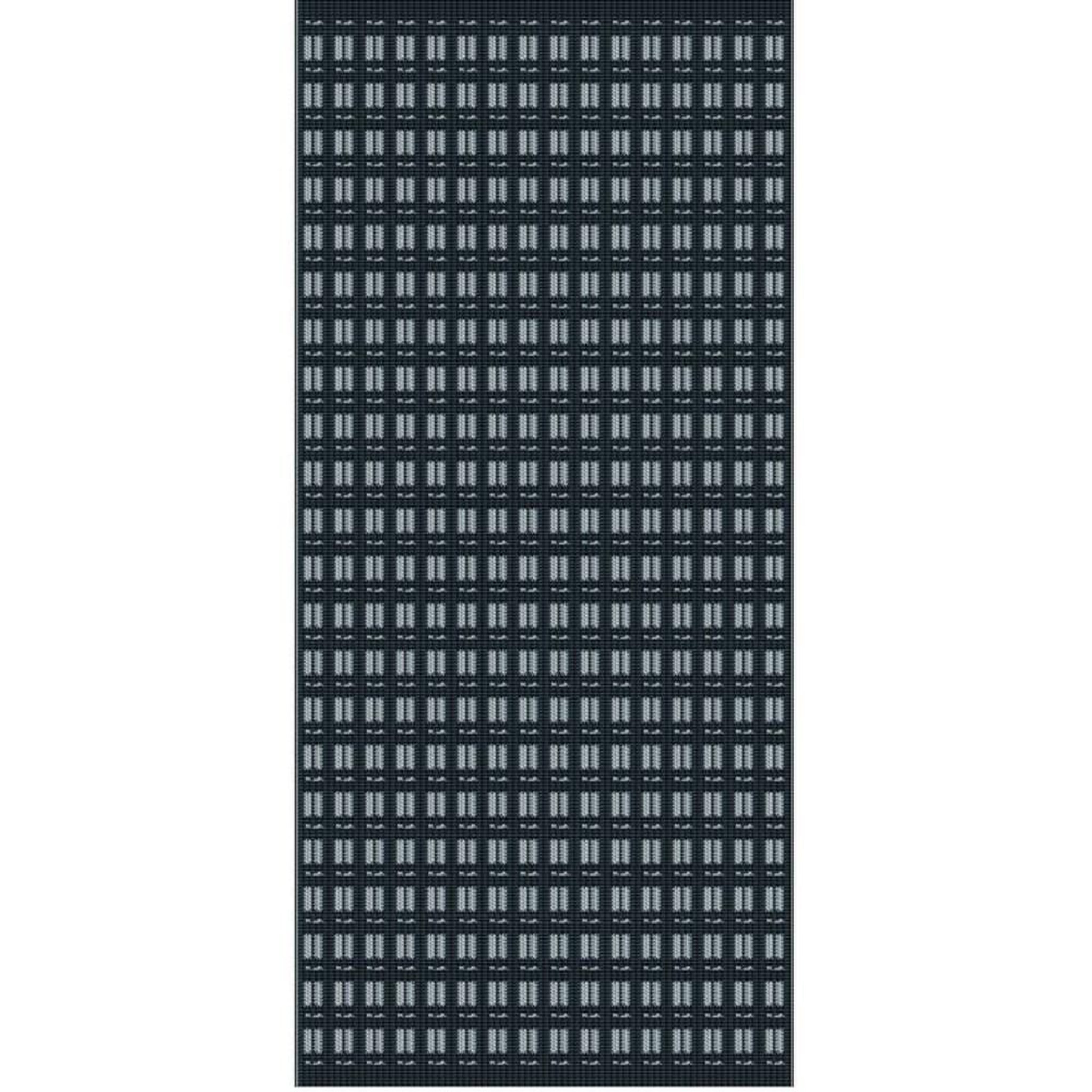 Proloisirs Tapis d'extérieur pour salon détente ou repas blanc/graphite 240 x 150 cm