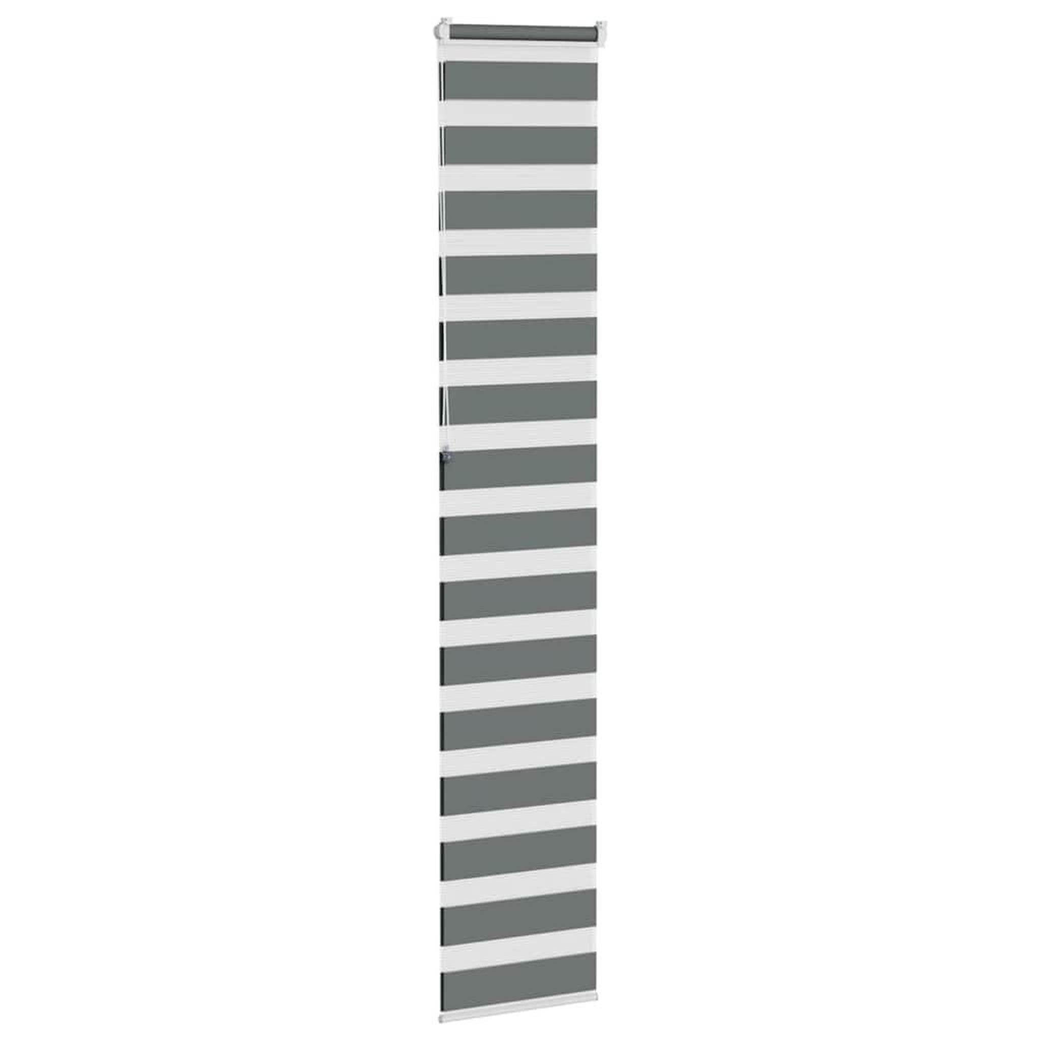Voir la diapositive 4 : VIDAXL Store zebre gris fonce largeur du tissu 35,9 cm polyester