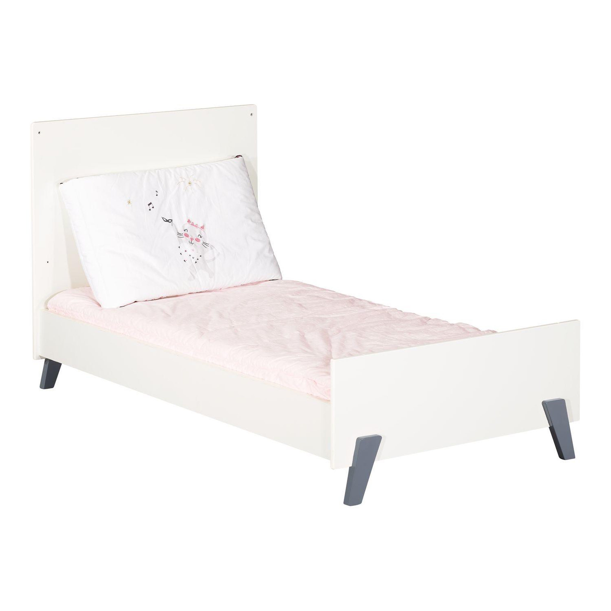Voir la diapositive 3 : BABY PRICE  Lit bébé évolutif Little Big Bed 140x70cm JOY coloris gris  