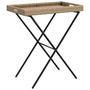 Voir la diapositive 2 : VIDAXL Table a plateau pliable beige 65x40x75 cm resine tressee