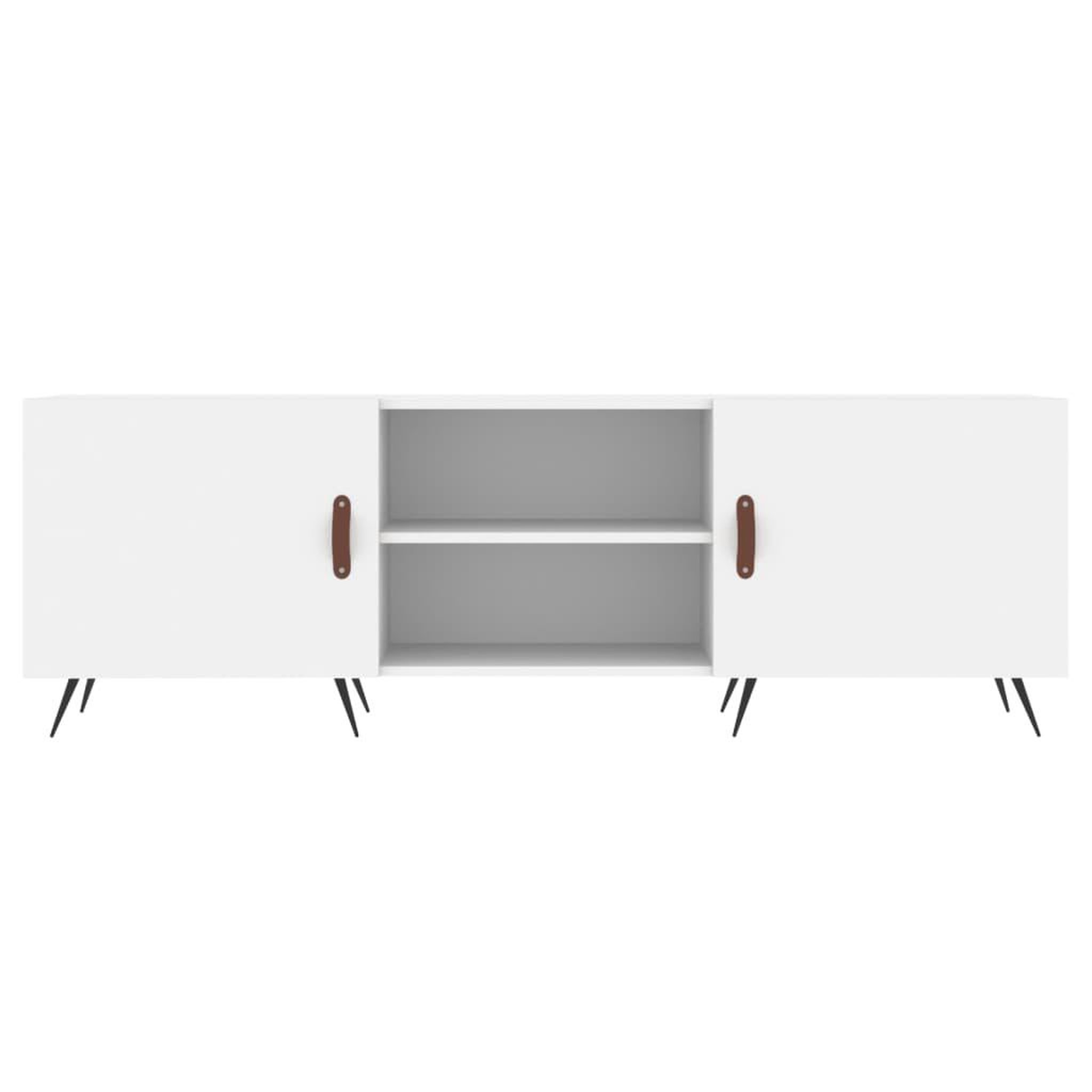 Voir la diapositive 5 : VIDAXL Meuble TV blanc 150x30x50 cm bois d'ingenierie