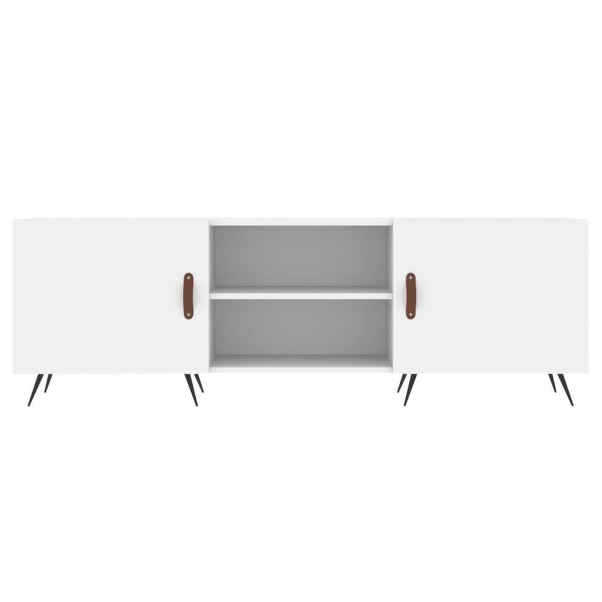 VIDAXL Meuble TV blanc 150x30x50 cm bois d'ingenierie