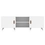 Voir la diapositive 5 : VIDAXL Meuble TV blanc 150x30x50 cm bois d'ingenierie