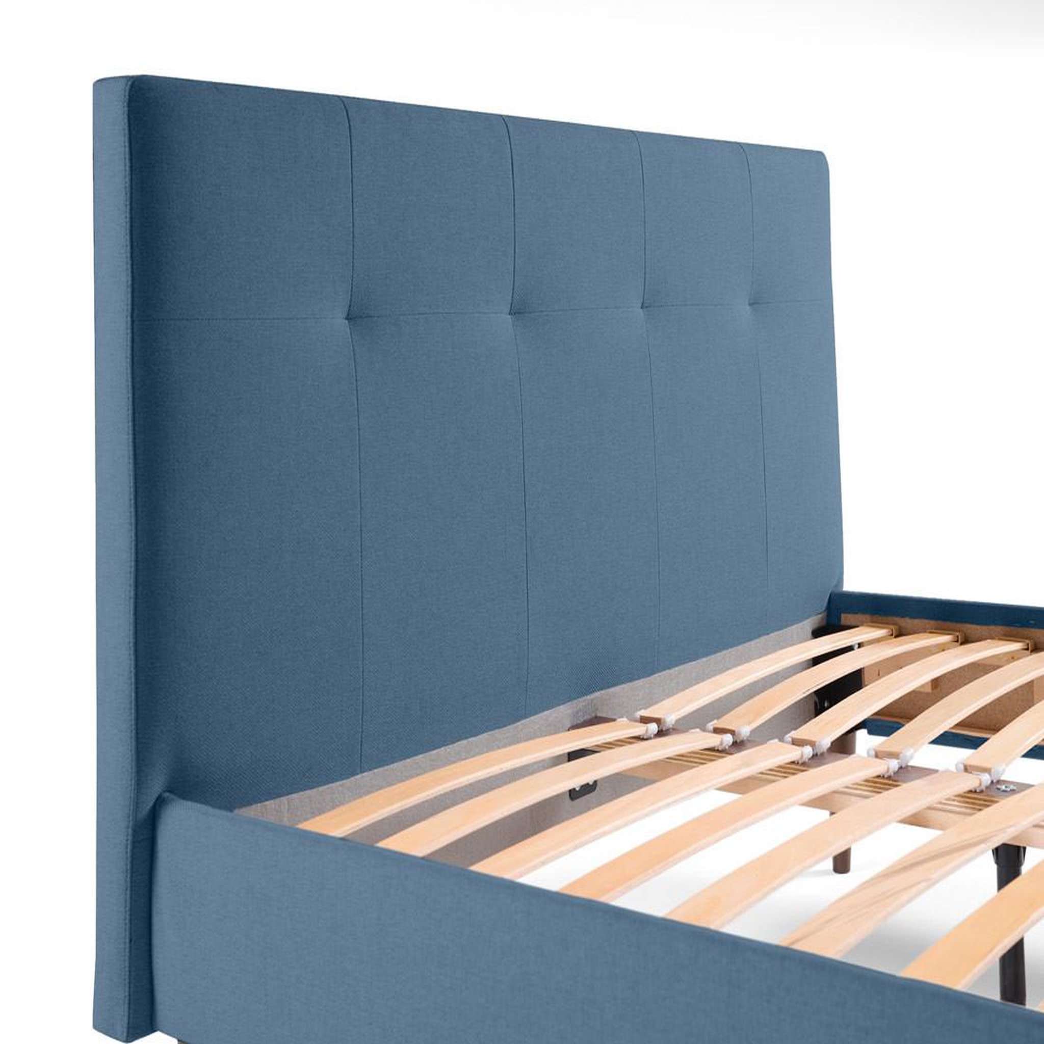 Voir la diapositive 6 : BEST MOBILIER Monet - lit - 160x200 - sommier inclus - en tissu