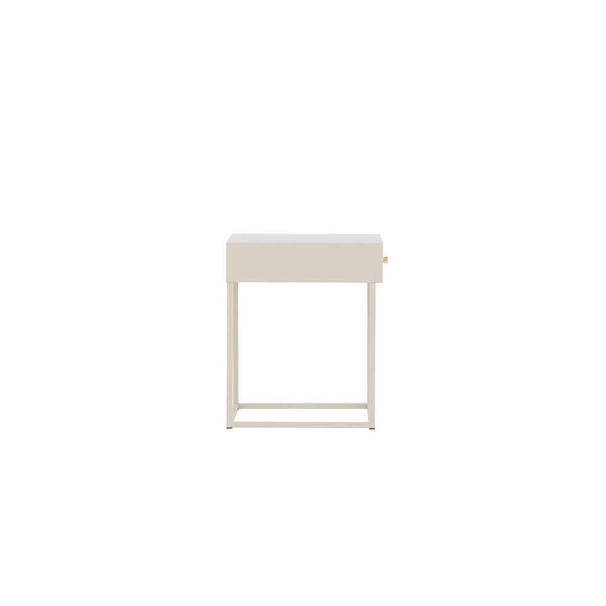 Paris Prix Table de Chevet 1 Tiroir  Bakal  50cm Beige