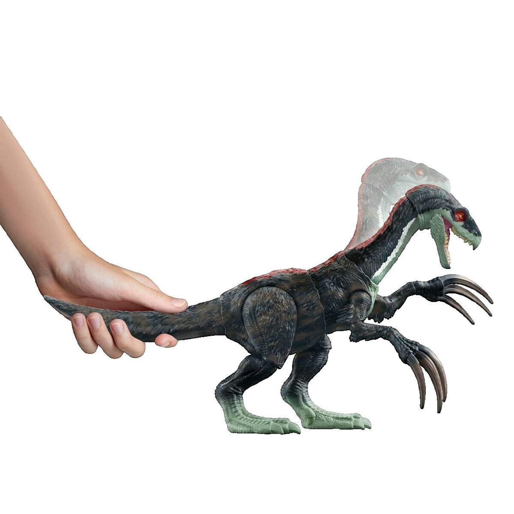 Voir la diapositive 3 : MATTEL Figurine Mattel Dinosaure Jurassic World articulée verte et grise