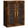 Voir la diapositive 2 : VIDAXL Armoire murale chene fume 69,5x34x90 cm