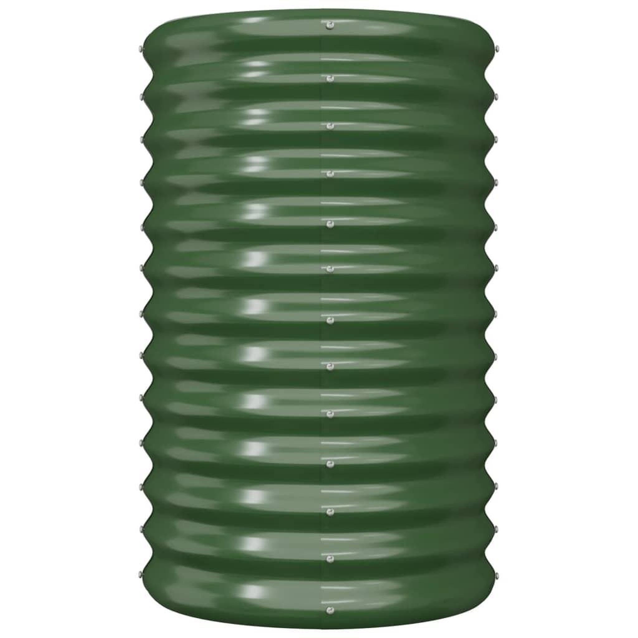 Voir la diapositive 3 : VIDAXL Jardiniere de jardin Acier enduit de poudre 40x40x68 cm Vert